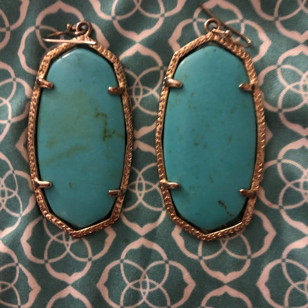 Kendra Scott Danielle Turquoise Stone earrings